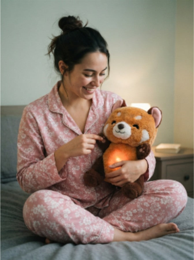 Clienta con Lumi el panda